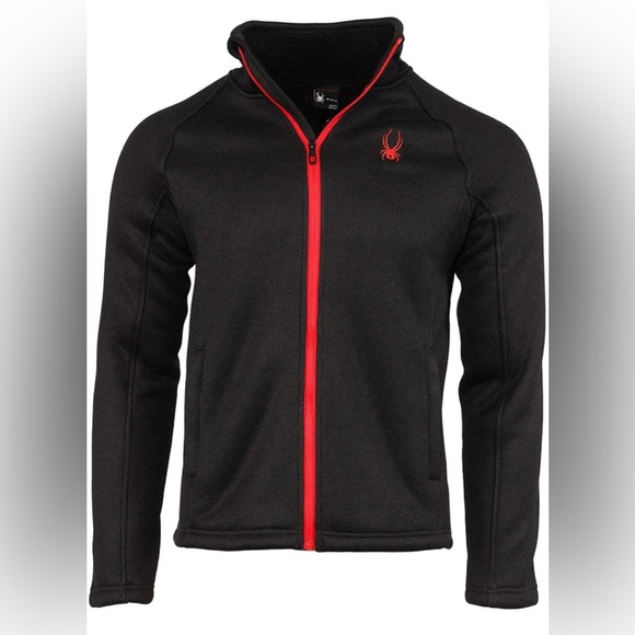 Spyder Other - SPYDER MEN'S STELLAR JACKET SHERPA LINED BONDED FLEECE, BLACK Size SMALL
